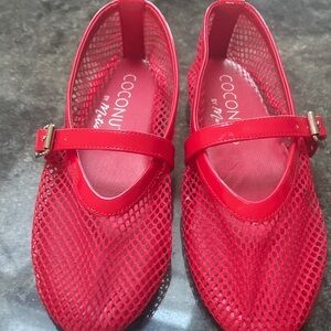 Coconuts by Matisse Vibrant Red Mesh Loafers